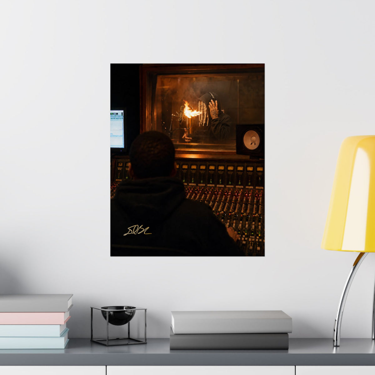 Spit Fire — Recording Studio Session Print