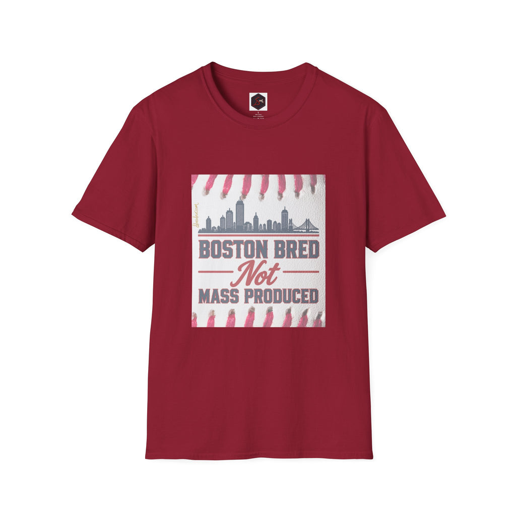 Boston Bred T‑Shirt – "Boston Bred Not Mass Produced" Skyline Tee