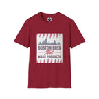 Boston Bred T‑Shirt – "Boston Bred Not Mass Produced" Skyline Tee