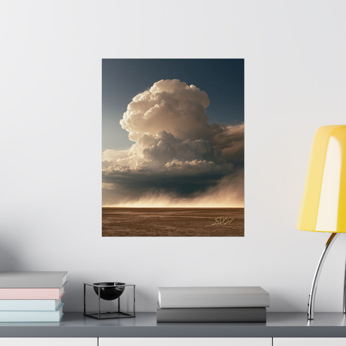 The Charge — Dramatic Cumulus Landscape Vertical Wall Art