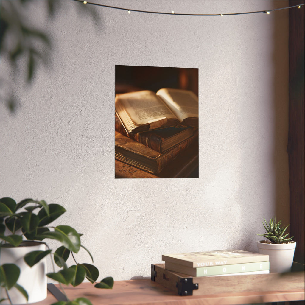 Collected Wisdom Poster — Matte Vertical Literary Wall Art