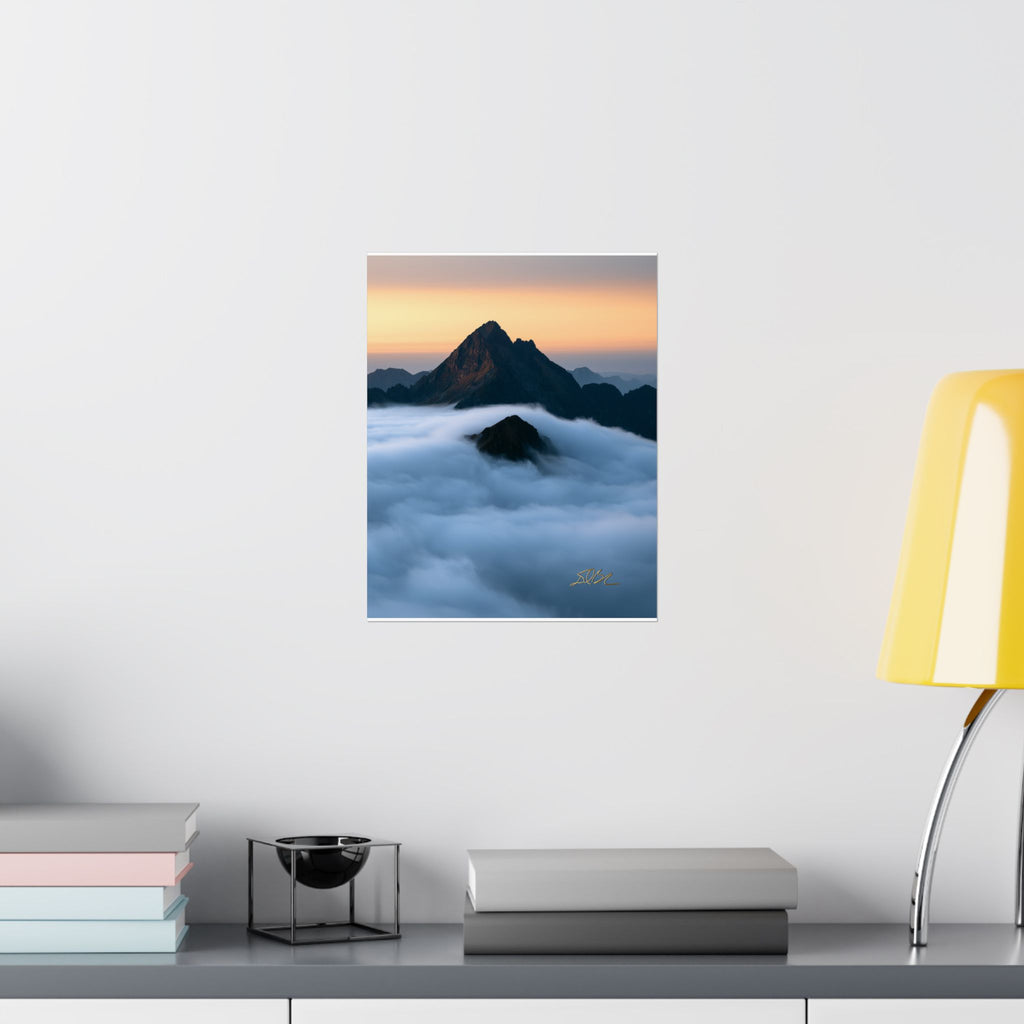 The Roll — Mountain Peak Matte Vertical Wall Art