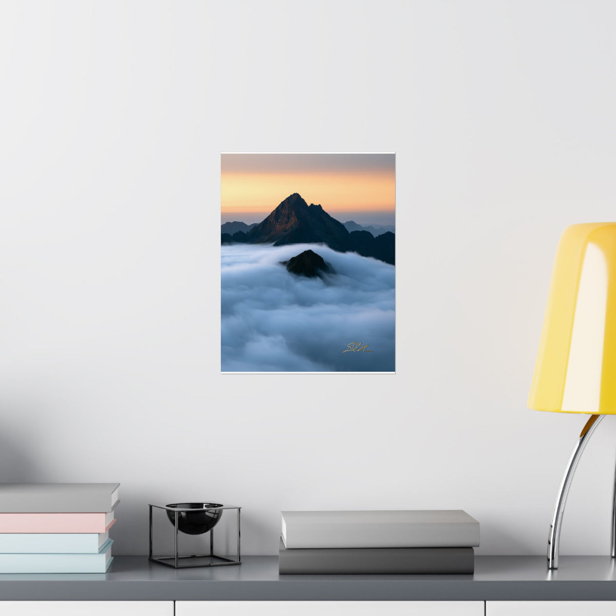 The Roll — Mountain Peak Matte Vertical Wall Art