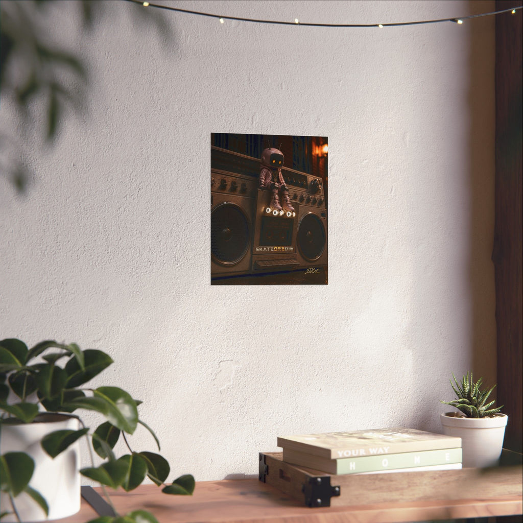 SkateOREdie — Urban Boombox Art Print