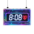 8:08 Neon Alarm Clock Poster — 8:08 Broken Heart Matte Horizontal Print