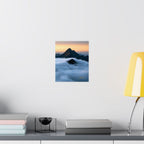 The Roll — Mountain Peak Matte Vertical Wall Art