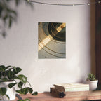 Abstract Transit Lines Matte Poster — Minimalist Celestial Wall Art
