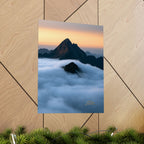 The Roll — Mountain Peak Matte Vertical Wall Art