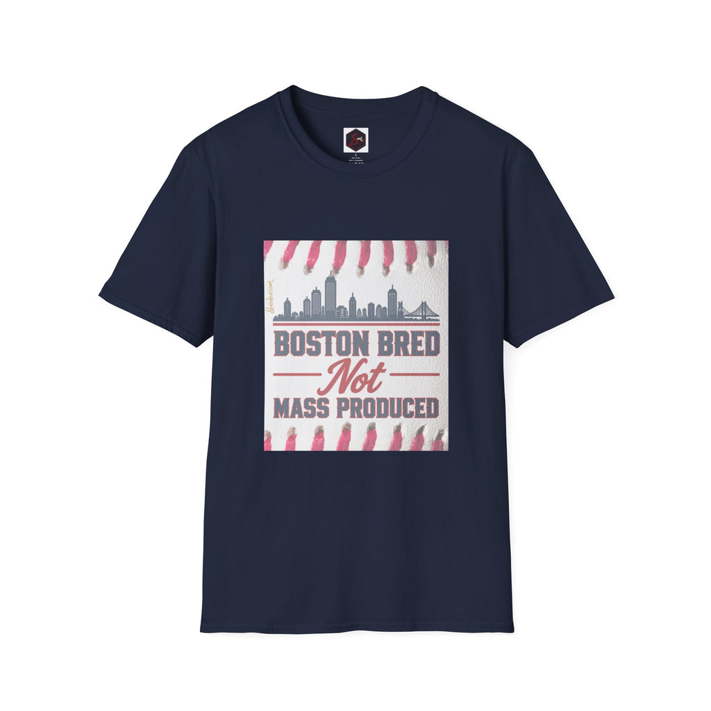 Boston Bred T‑Shirt – "Boston Bred Not Mass Produced" Skyline Tee