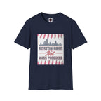 Boston Bred T‑Shirt – "Boston Bred Not Mass Produced" Skyline Tee