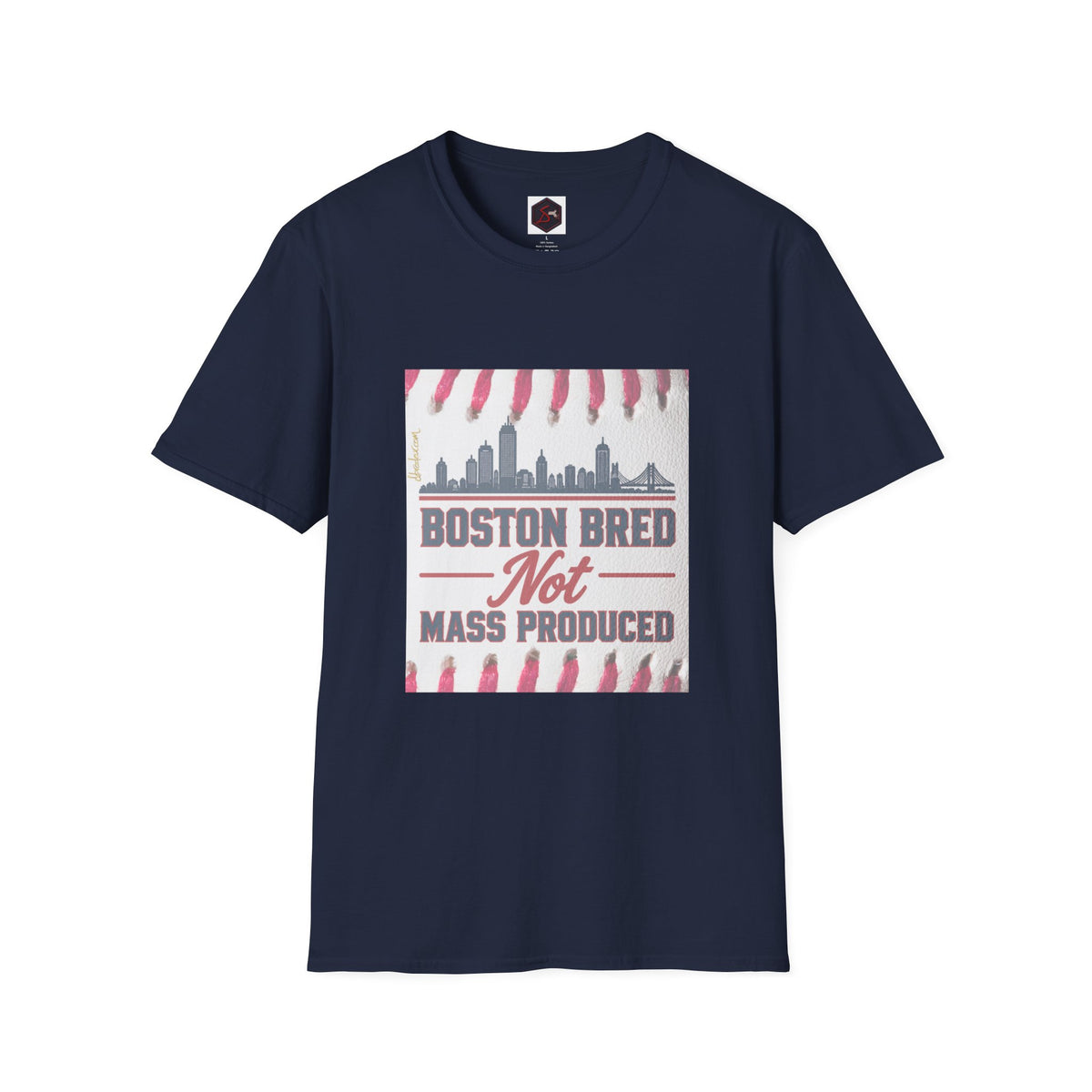 Boston Bred T‑Shirt – "Boston Bred Not Mass Produced" Skyline Tee