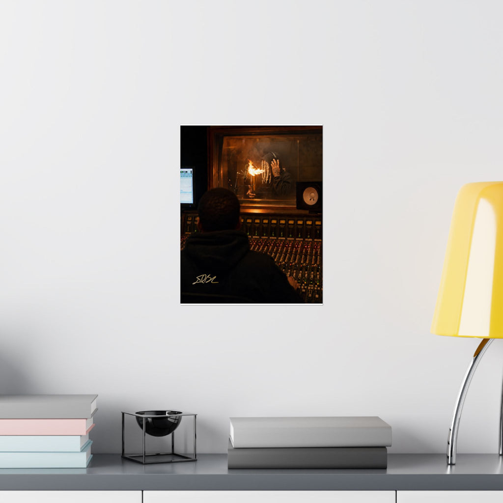 Spit Fire — Recording Studio Session Print