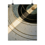 Abstract Transit Lines Matte Poster — Minimalist Celestial Wall Art