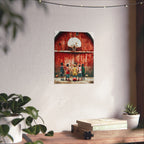 Heartland Hoops  — Vintage Outdoor Kids Basketball Poster