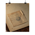 Due Date Matte Poster — Antique Library Cardroom Wall Art