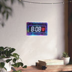 8:08 Neon Alarm Clock Poster — 8:08 Broken Heart Matte Horizontal Print