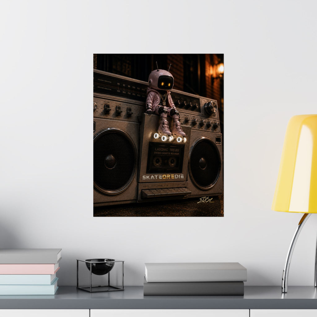 SkateOREdie — Urban Boombox Art Print