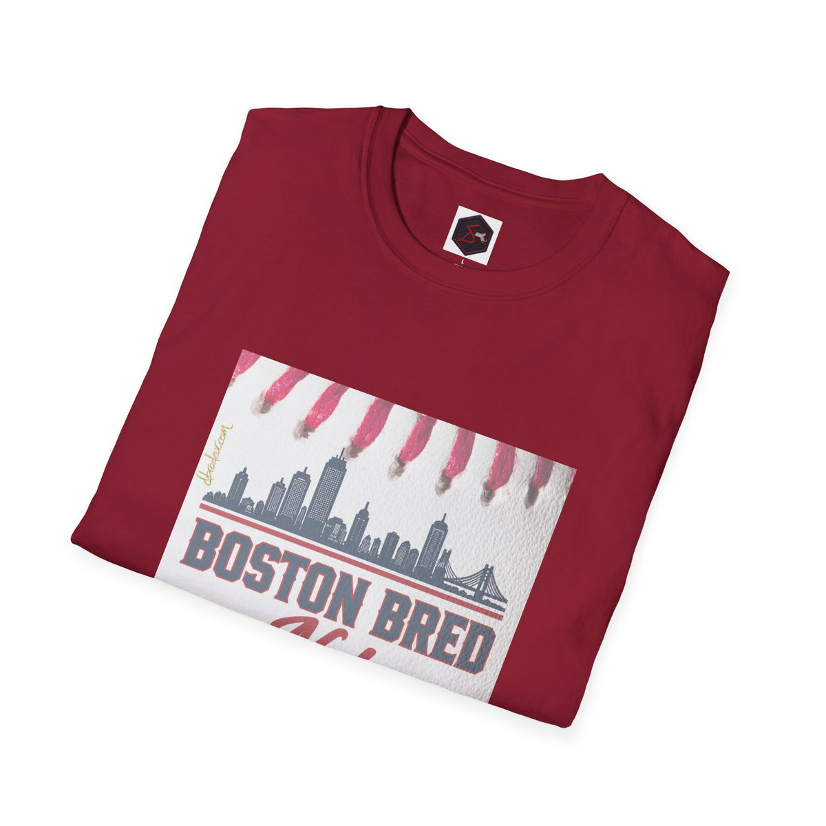 Boston Bred T‑Shirt – "Boston Bred Not Mass Produced" Skyline Tee
