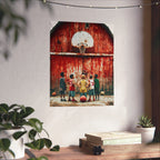 Heartland Hoops  — Vintage Outdoor Kids Basketball Poster