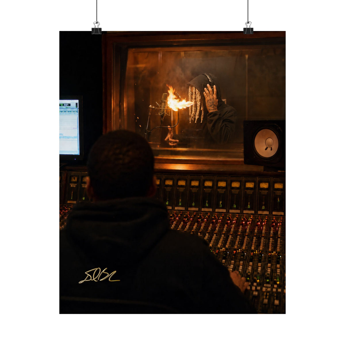 Spit Fire — Recording Studio Session Print