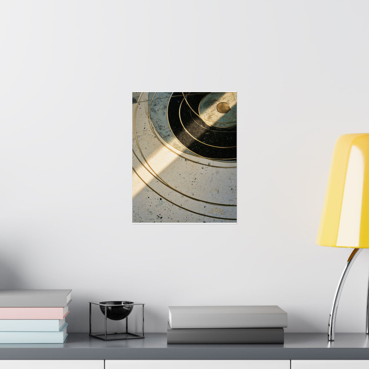 Abstract Transit Lines Matte Poster — Minimalist Celestial Wall Art
