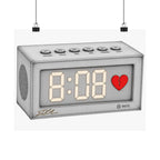 8:08 Alarm Clock with Broken Heart Artwork