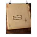 Personal Provenance Matte Poster — Vintage “Ex Libris”  Print