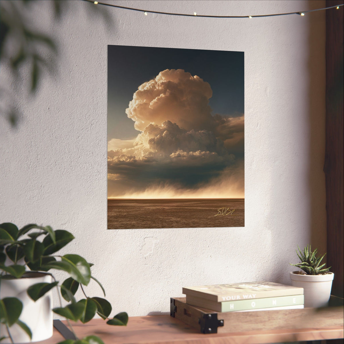 The Charge — Dramatic Cumulus Landscape Vertical Wall Art