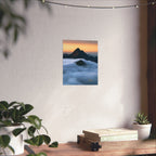 The Roll — Mountain Peak Matte Vertical Wall Art