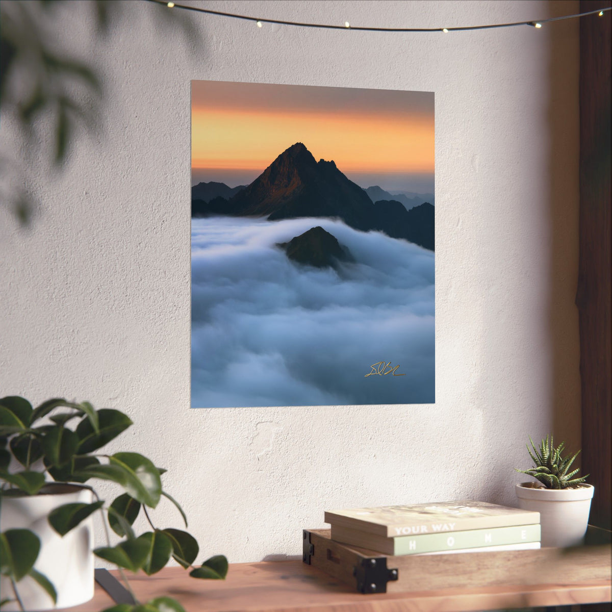 The Roll — Mountain Peak Matte Vertical Wall Art