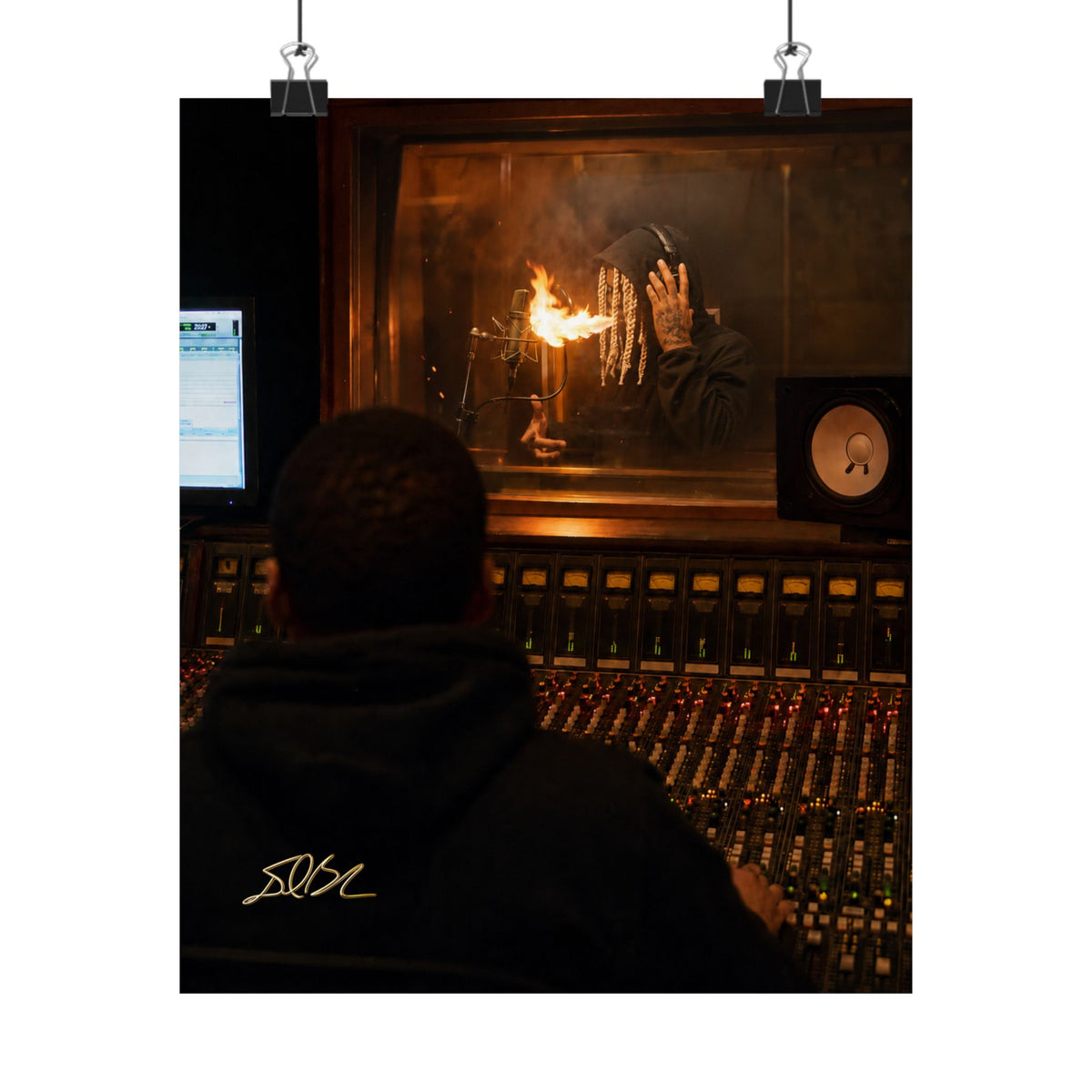 Spit Fire — Recording Studio Session Print