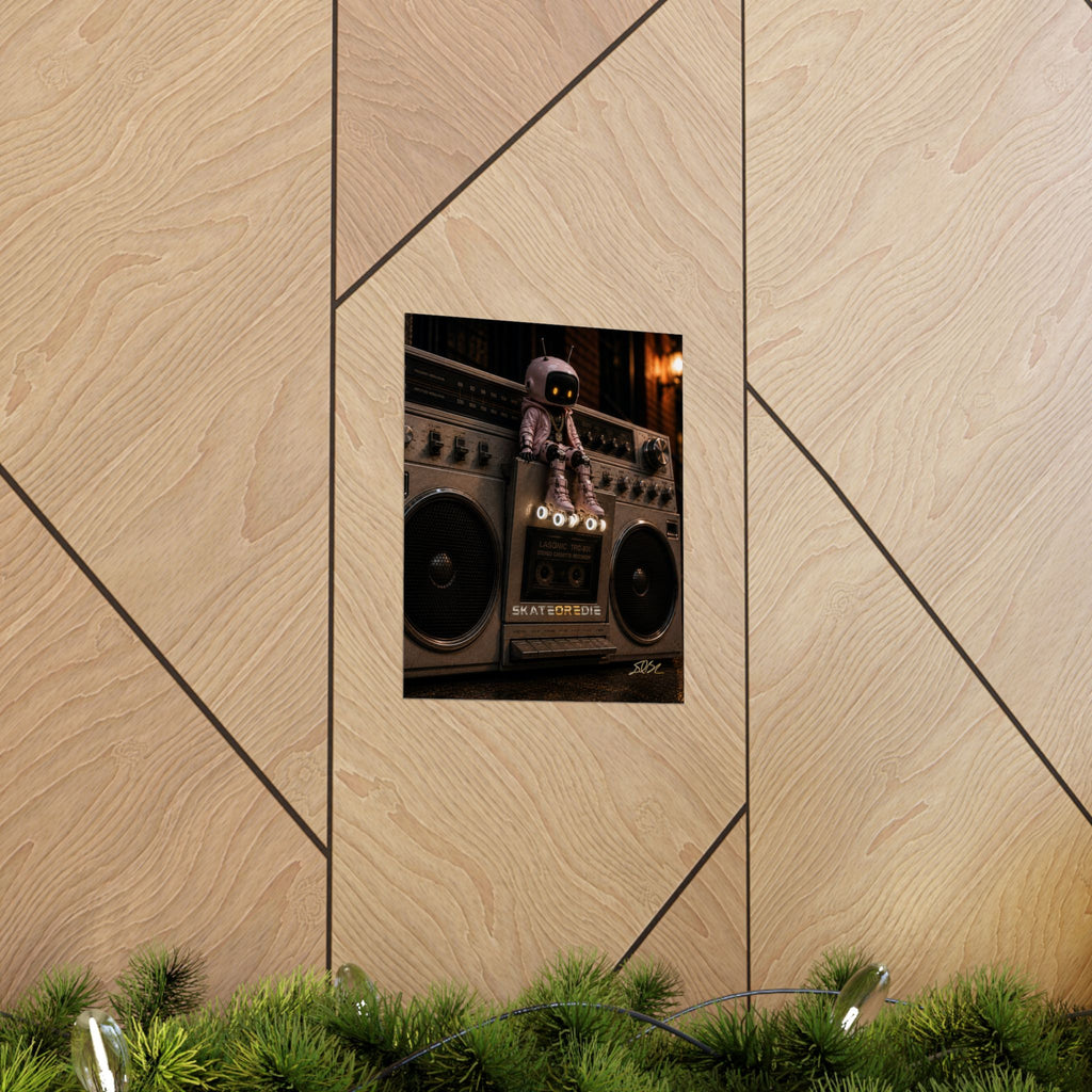 SkateOREdie — Urban Boombox Art Print
