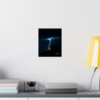 The Strike — Dramatic Night Storm Wall Art