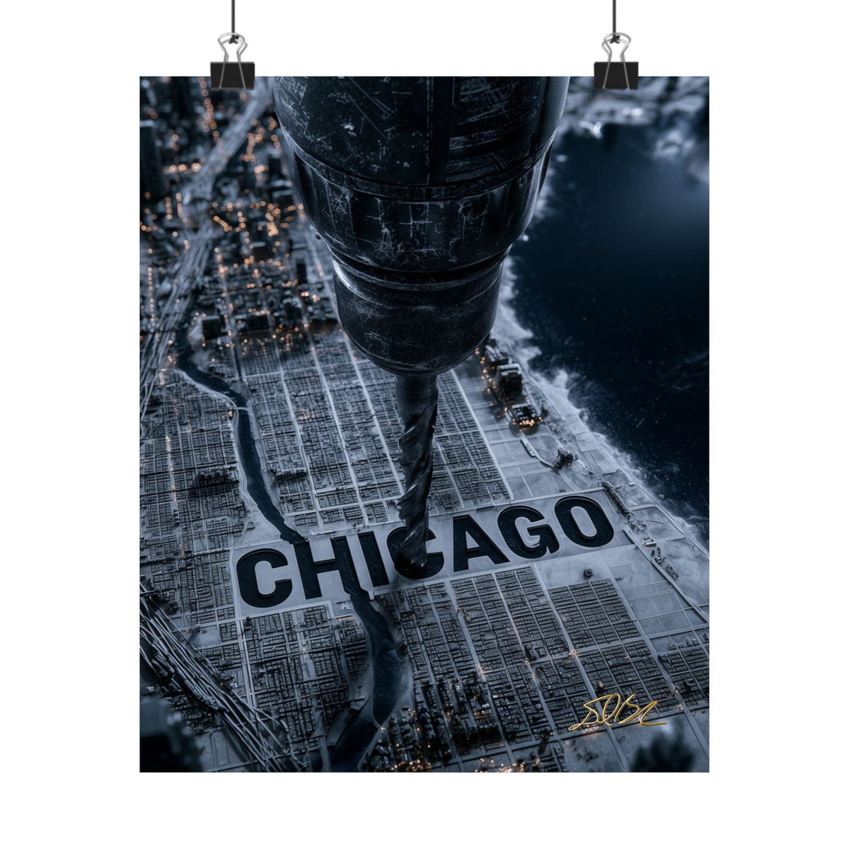 Chicago Drill — Vertical Hip Hop Art Print