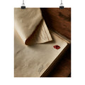 Sealed Sentiments — Antique Pages & Wax Seal Wall Art