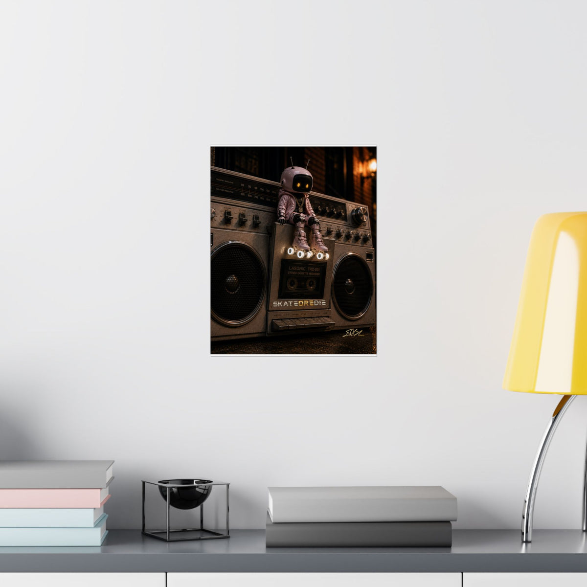 SkateOREdie — Urban Boombox Art Print