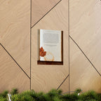 Autumn Annotations Matte Poster — Vintage Leaf & Coffee Ring Wall Art