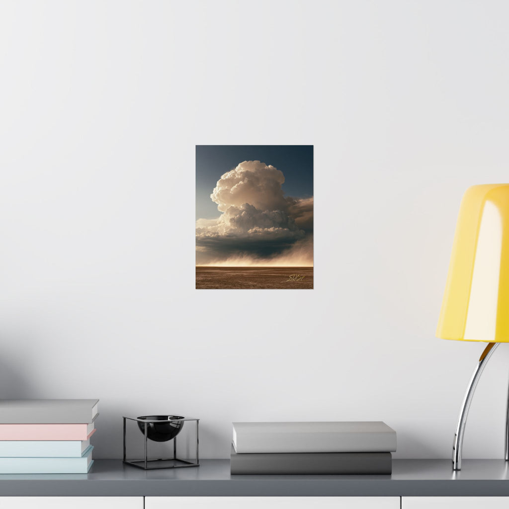 The Charge — Dramatic Cumulus Landscape Vertical Wall Art