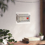 8:08 Alarm Clock with Broken Heart Artwork