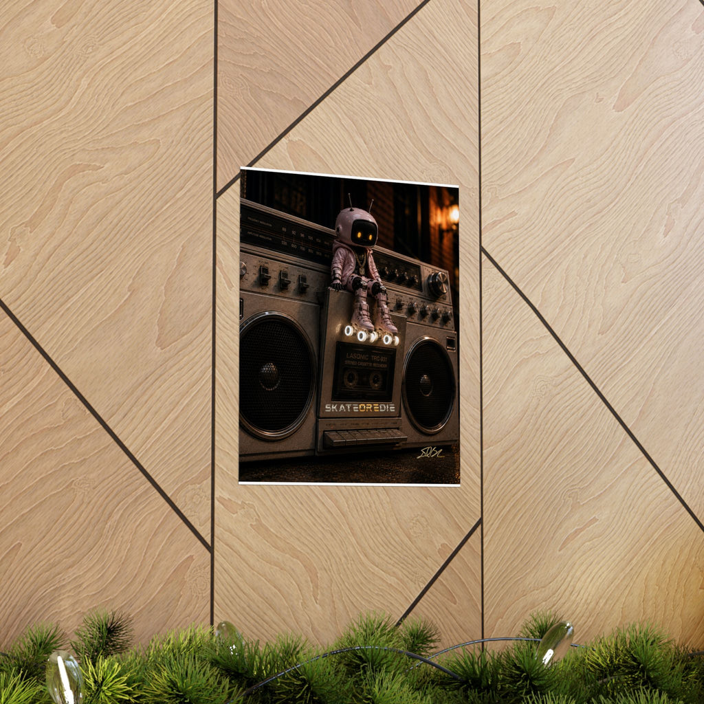 SkateOREdie — Urban Boombox Art Print