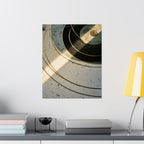 Abstract Transit Lines Matte Poster — Minimalist Celestial Wall Art