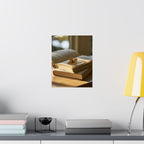 PressedByPages — Cozy Sunlit Books Matte Vertical Print