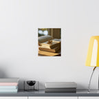 PressedByPages — Cozy Sunlit Books Matte Vertical Print