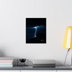 The Strike — Dramatic Night Storm Wall Art