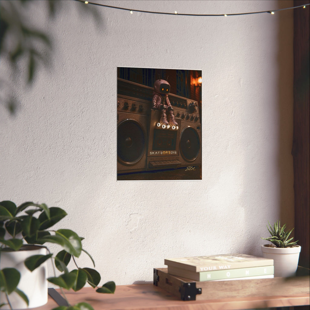 SkateOREdie — Urban Boombox Art Print