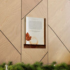 Autumn Annotations Matte Poster — Vintage Leaf & Coffee Ring Wall Art