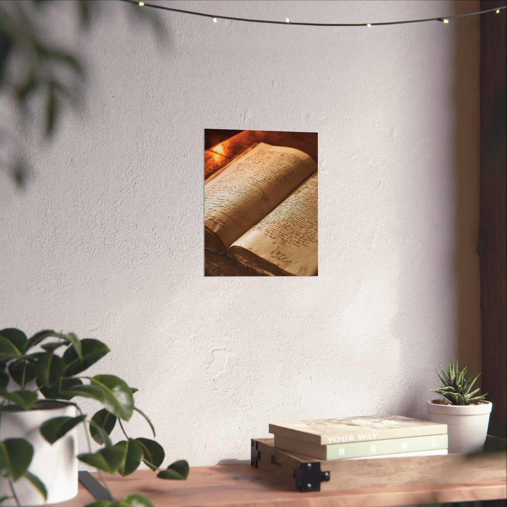 Handwritten History - Matte Poster – Antique Journal Wall Art