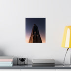 Celestial Deco — Dramatic Skyscraper Sunset Photography
