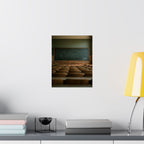 Silent Lessons Poster — Vintage Lecture Hall Matte Vertical Print