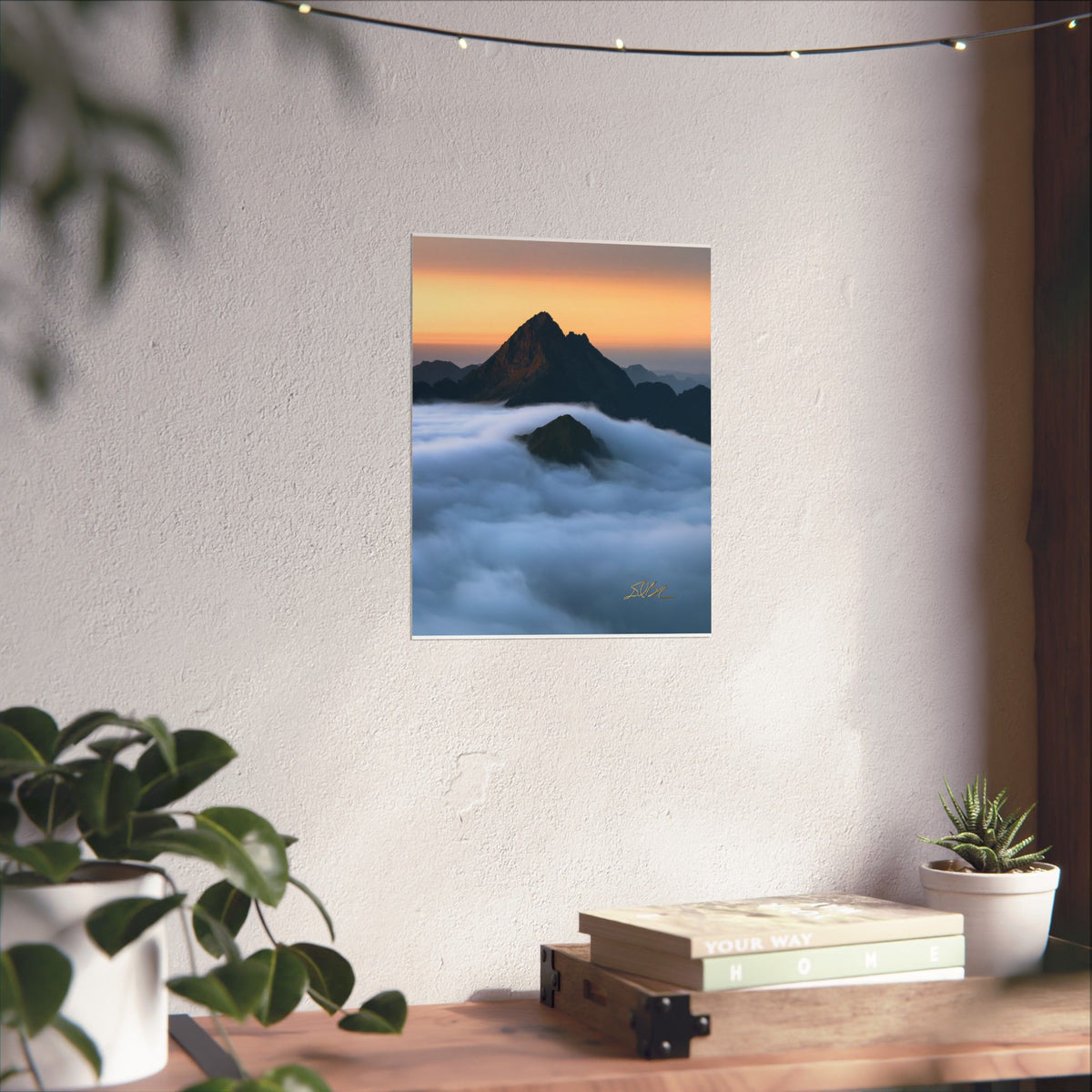 The Roll — Mountain Peak Matte Vertical Wall Art